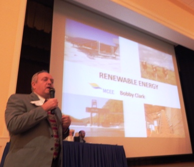 Bobby Clark talks about renewable energy at TWN Annual Forum.